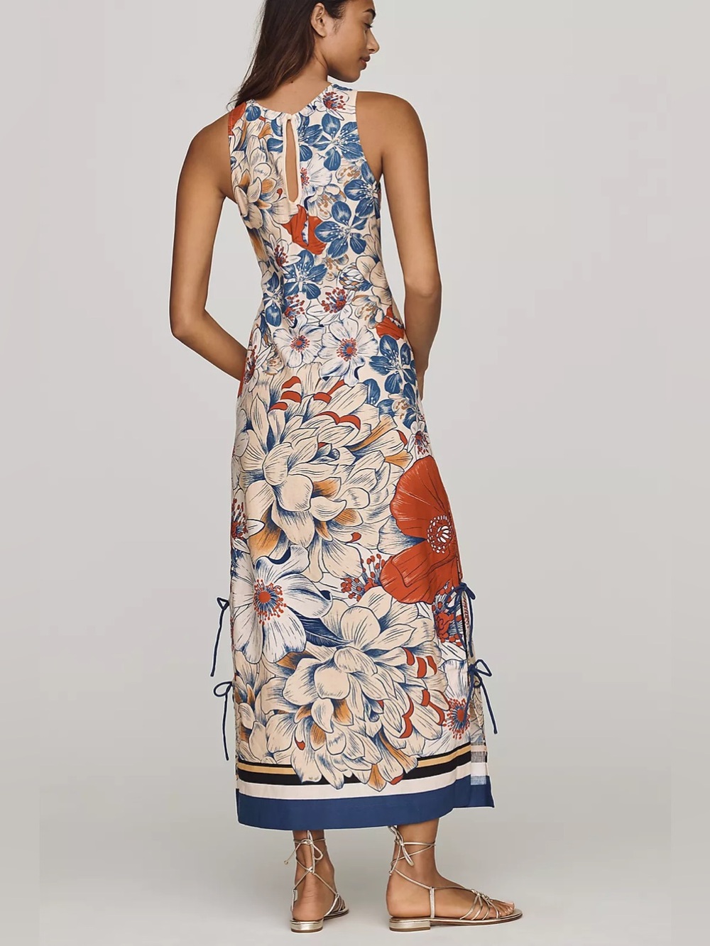 NWT Farm Rio  Sleeveless Tie Maxi Dress - Picture 4 of 4